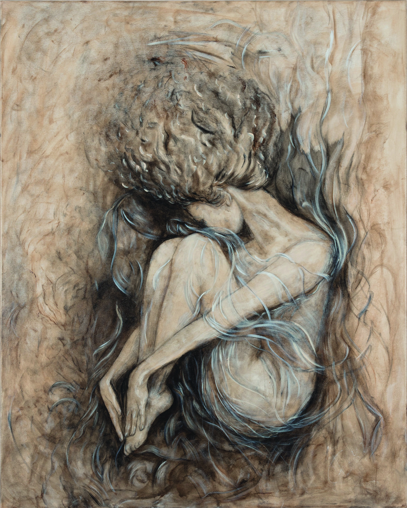 Lydia Gutnikova - Emotionales Tief - #019, 2017 Acryl, Leinwand 80 x 100 cm